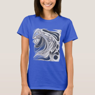 Sketchbook Style Design - Hand-Drawn Black & White T-Shirt