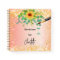 Sketchbook sunflowers orange gold paint