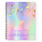 Sketchbook unicorn pink gold stars iridescent name