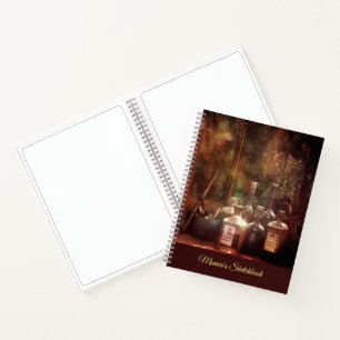 Sketchbook with your name or any other text notebook