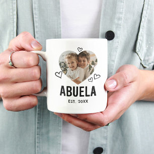 Sketched Abuela Heart Photo Coffee Mug