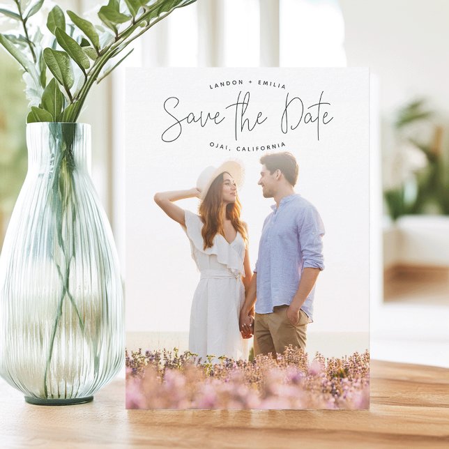 Sketched Announcement Vertical Photo Save the Date (Creator Uploaded)