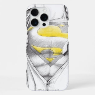 Sketched Chest Superman Logo iPhone 16 Pro Max Case