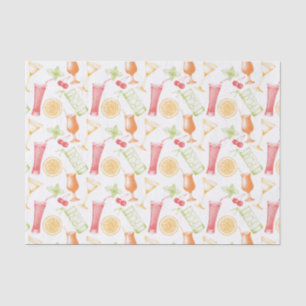 Sketched Cocktail Pattern Tissue Paper