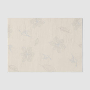 Sketched Dogwood Branches Parchment Tissue Paper