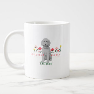 Sketched Doodle Mug with Flowers - Customisable