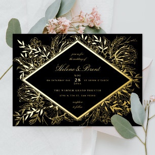 Sketched Floral Diamond Romantic Garden Champagne