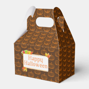 Sketched Halloween Pumpkin Favour Box