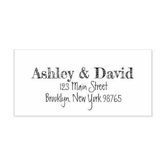 Sketched Handwritten Return Address Self-inking Stamp