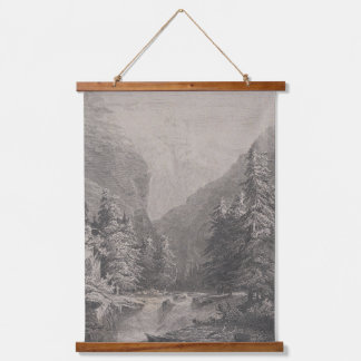 Sketched Landscape - Alexandre Calame Hanging Tapestry