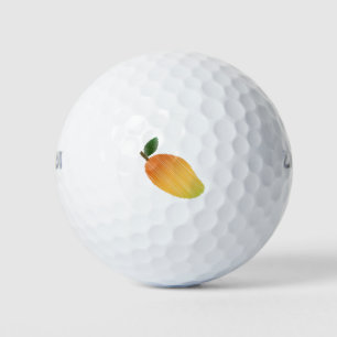 Sketched Mango Illustration Golf Balls