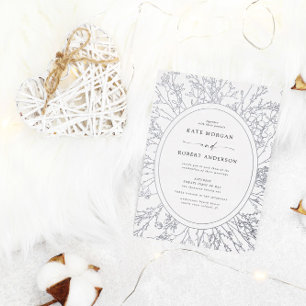 sketched modern floral wedding