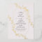 sketched modern floral wedding foil invitation
