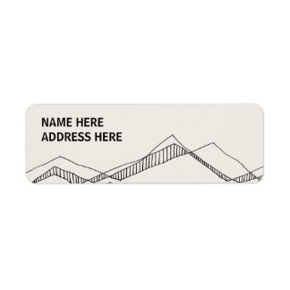 Sketched Nature Address Labels
