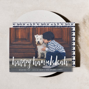 Sketched Overlay   Hanukkah Photo Card
