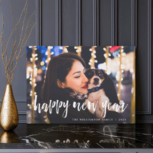 Sketched Overlay   Happy New Year Photo Card