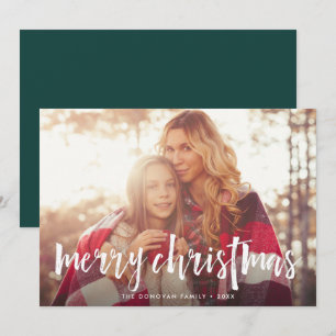 Sketched Overlay Holiday Photo Card