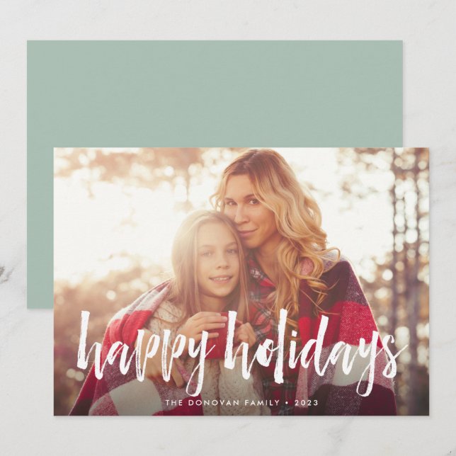 Sketched Overlay | Holiday Photo Card (Front/Back)