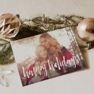 Sketched Overlay Holiday Photo Card