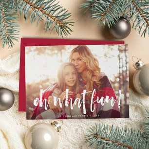 Sketched Overlay   Oh What Fun Photo Holiday Card