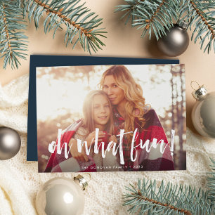 Sketched Overlay   Oh What Fun Photo Holiday Card