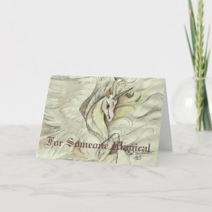 Sketched Unicorn Card