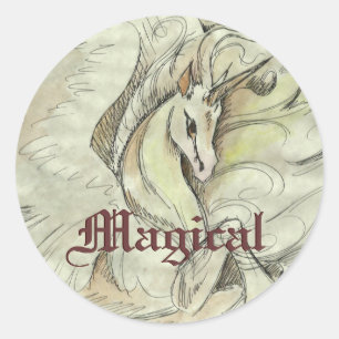 Sketched Unicorn Stickers