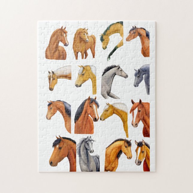 Sketches of Horses Jigsaw Puzzle (Vertical)