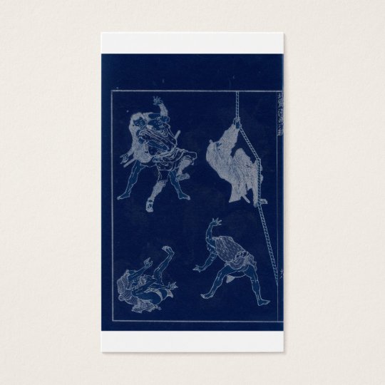 Sketches of Japanese Martial arts, Ninja c.1800's Business Card