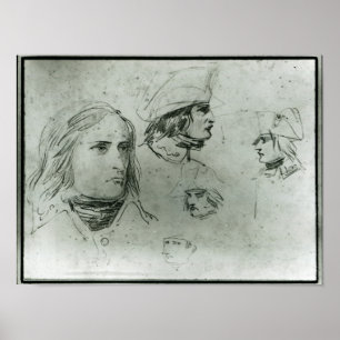 Sketches of Napoleon Bonaparte, 1797 Poster