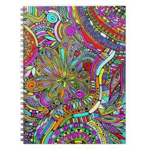 Sketching Fantasy Art - Abstract Flowers 1 Notebook