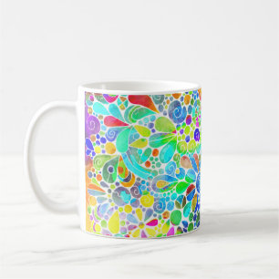 Sketching Fantasy Art - Abstract Flowers 2 Coffee Mug