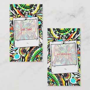 Sketching Fantasy Art - Abstract Flowers 3 Business Card