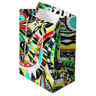 Sketching Fantasy Art - Abstract Flowers 3 Medium Gift Bag