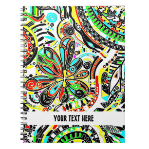 Sketching Fantasy Art - Abstract Flowers 3 Notebook
