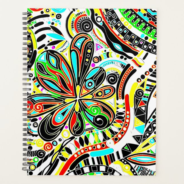 Sketching Fantasy Art - Abstract Flowers 3 Planner (Front)