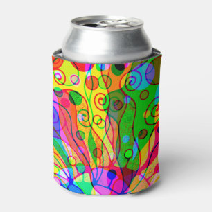 Sketching Fantasy Art - Abstract Neon Shift 1 Can Cooler