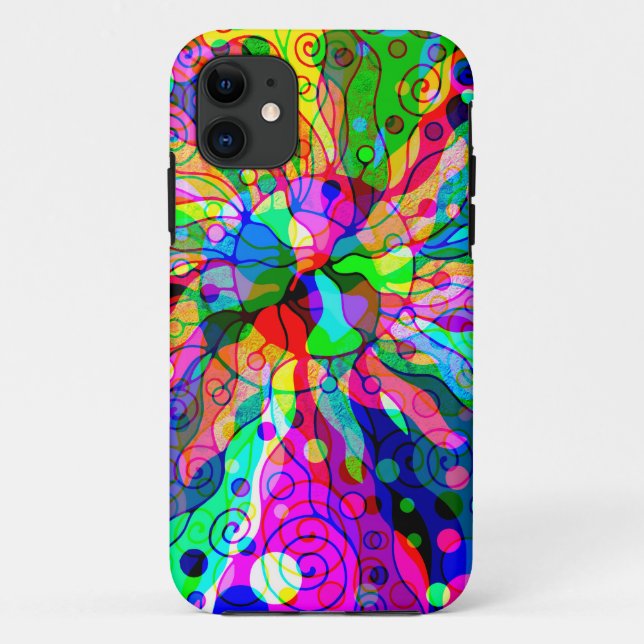 Sketching Fantasy Art - Abstract Neon Shift 1 Case-Mate iPhone Case (Back)