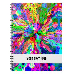 Sketching Fantasy Art - Abstract Neon Shift 1  Notebook