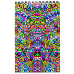 Sketching Fantasy Art - Abstract Neon Shift 3 Calendar
