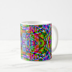 Sketching Fantasy Art - Abstract Neon Shift 3 Coffee Mug