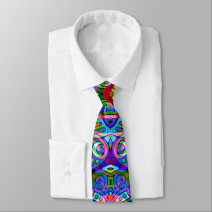 Sketching Fantasy Art - Abstract Neon Shift 3 Tie