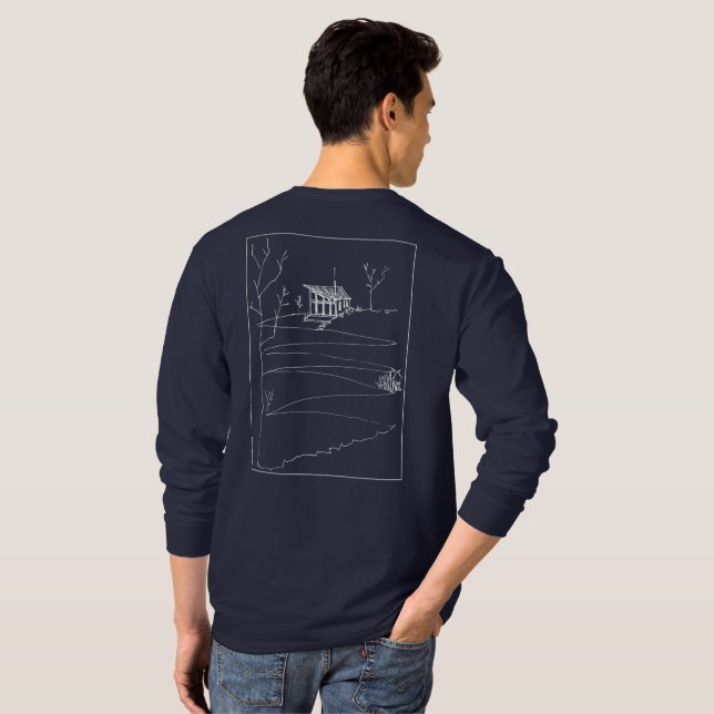 Sketchy Arketekcher Long Sleeve T-Shirt - Dark (Back Full)