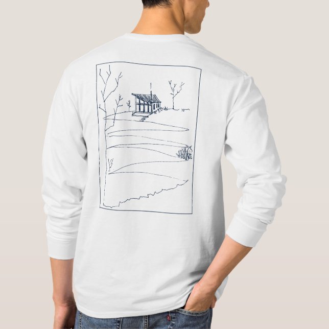 Sketchy Arketekcher Long Sleeve T-Shirt - Light (Back)