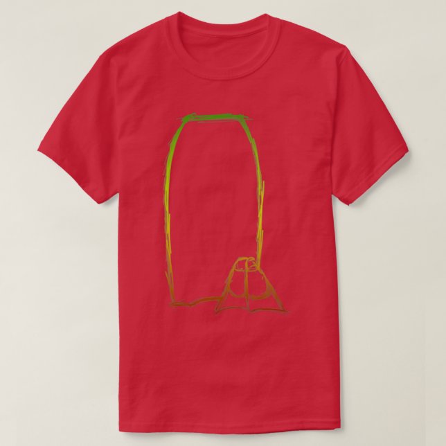 Sketchy Bodyboard amp Fins Rasta T-Shirt (Design Front)