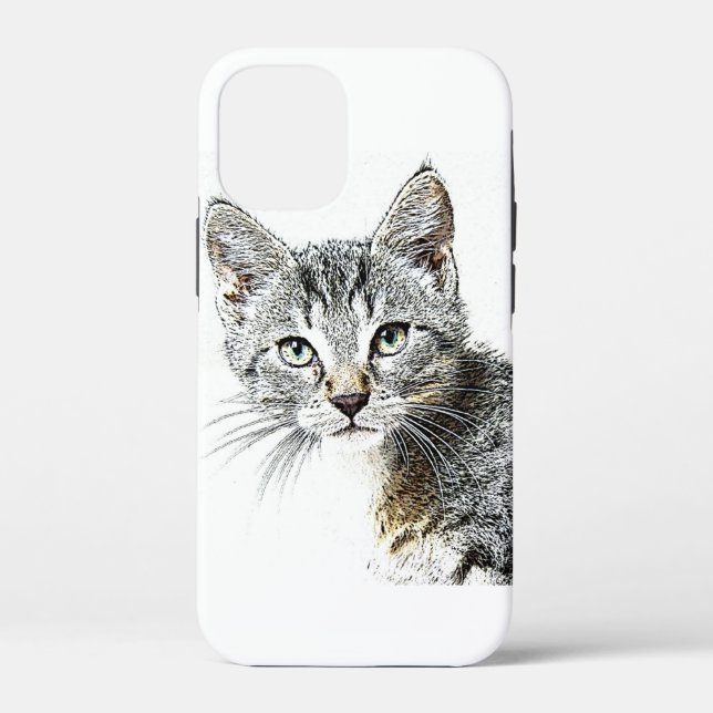 sketchy cat Case-Mate iPhone case (Back)