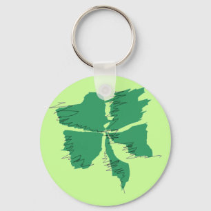 Sketchy Shamrock Key Chain