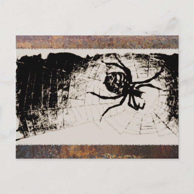 Sketchy Spider Postcard (Front)