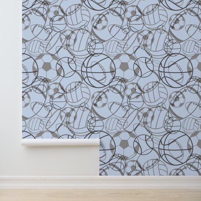  Sketchy Sports Balls Abstract Design Wallpaper (Application)