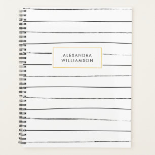 Sketchy Stripes Personalised Planner